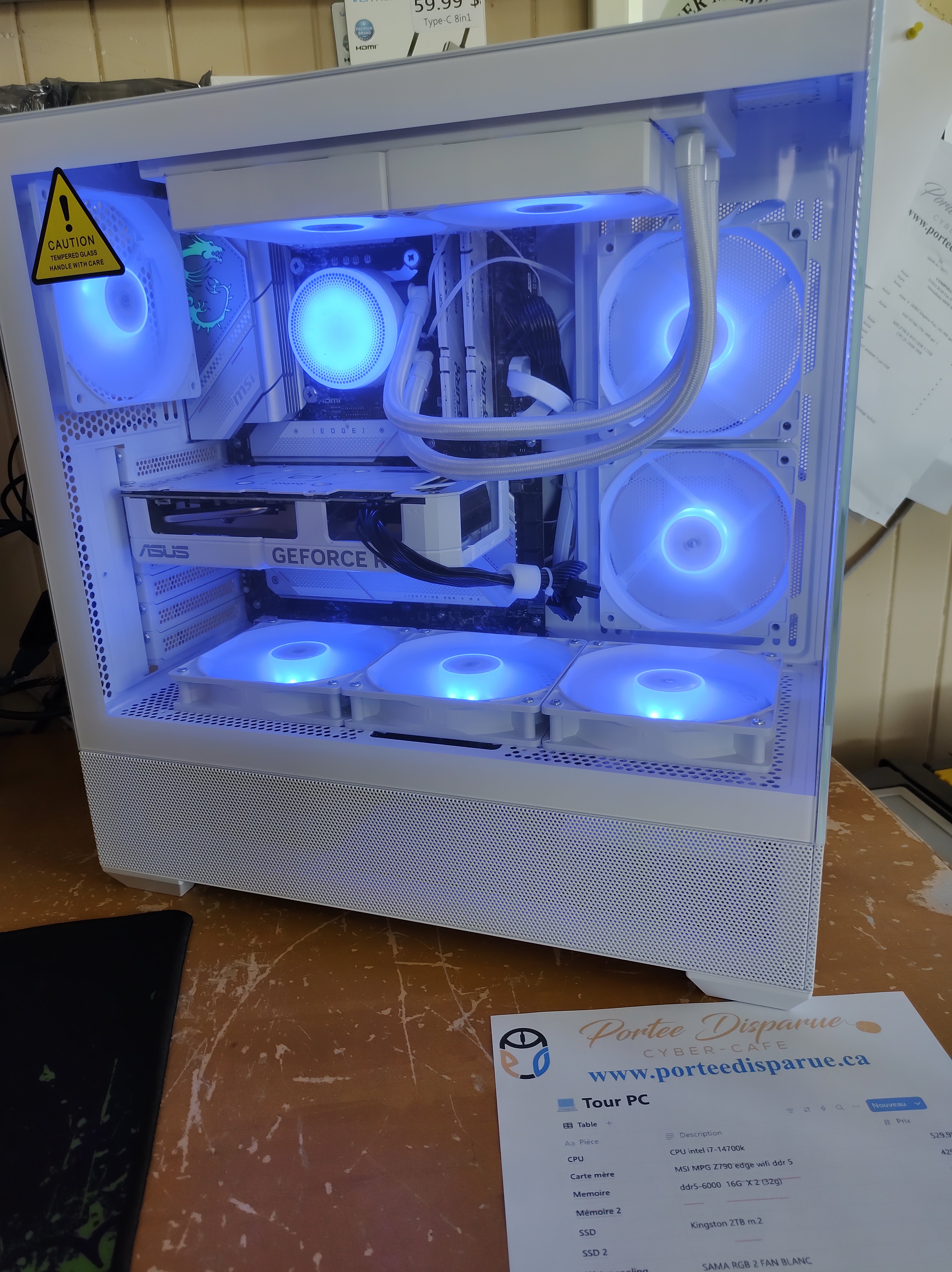 Tour I7-14700K Blanche